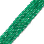 Natural Green Aventurine Beads 4x2mm 120pcs Faceted Rondelle Loose Semi Gemstone Beads for Jewelry Making Design