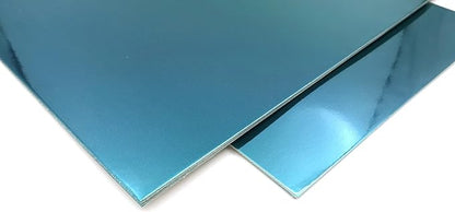 TGXRZX Metallic Lake blue Cardstock Paper,Size 8 "x 11" (250gsm), 15PCS, Mirror Finish Gold Foil Board for Crafting, Invitations, and Decorations,Die Cut and Plotter,Card Making (Lake blue)