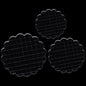 3 Pieces Acrylic Stamp Blocks Set, Sector Clear Stamping Blocks Tools Set With Grid Lines for Scrapbooking Crafts Making