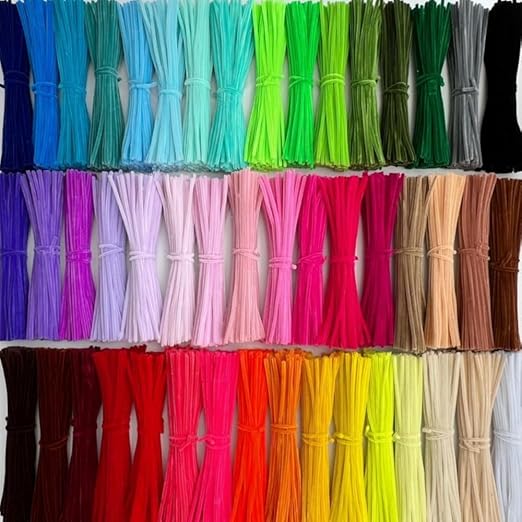 100 Pieces Pipe Cleaners Chenille Stem, Green Pipe Cleaners Set for Pipe Cleaners Christmas Tree DIY Arts Crafts Decorations, Chenille Stems Pipe Cleaners (Dark Green)
