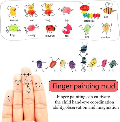 Washable Ink Pads for Kids Rubber Stamps, 20 Colors Stamp Ink Pads, Fingerprint Crafts Stamp Pad for Kids, Paper, Scrapbooking, Wood Fabric