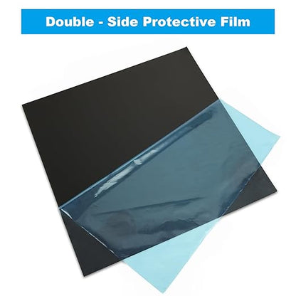 3 Pack 5052 Aluminum Sheet Metal 12 x 12 x 1/32 (0.04”) Inch Black Anodized Aluminum Sheet 1MM Thin Aluminum Plates Engraving Blanks for Laser Engraving, Crafting, Decoration