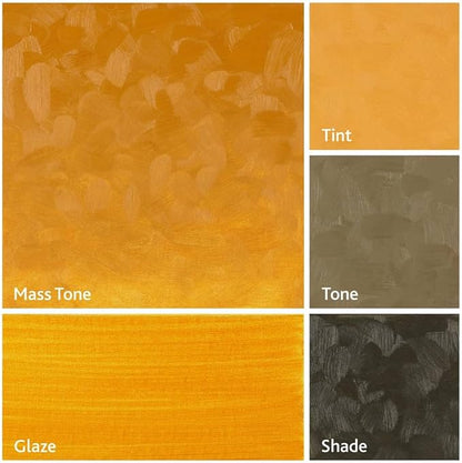 Tusc & Pine Artist Oil Paint - Yellow Ochre, 150 ml, Non-Yellowing, Rich & Creamy Consistency, Maximum Pigment Load, Small Batch Milled Oil Paints Made in the USA for Professional Artists