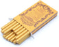 Melting Glue Gun Sealing Wax Sticks for Envelope Thanksgiving Card, Party or Wedding Invitation, Xmas Wrapping,Mini Size, Pack of 16 in Amber Gold