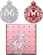 Mvchifay Cutting Dies Happy Birthday Metal Stencils Scrapbooking Tool DIY Emboss Paper Card Making (Pray couples-12.6x10.2cm)