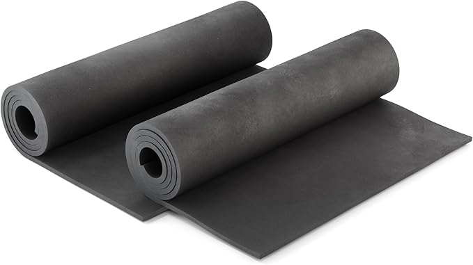 2-Pack Shape Retention EVA Cosplay Foam - 6mm Thick (Black) 14x39 inch High Density EVA Craft Foam Sheets - Premium 85 kg/m3 Heat Shape Material for DIY, Comic, Con or Halloween Costumes - The Foamory