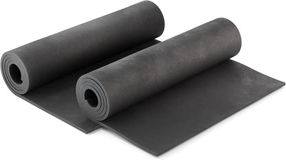 2-Pack Shape Retention EVA Cosplay Foam - 5mm Thick (Black) 14x39 inch High Density EVA Craft Foam Sheets - Premium 85 kg/m3 Heat Shape Material for DIY, Comic, Con or Halloween Costumes - The Foamory
