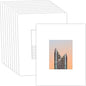 MBC MAT BOARD CENTER, 10 Pack 16x20 for 8x10 White Picture Mats Frame Mattes, Bevel Cut, Acid Free, 4-ply Thickness