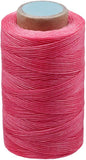 284 Yards Waxed Thread, 210D Heavy Duty Upholstery Wax Thread for Leather Sewing,0.8mm Flat Waxed Linen Cord for Bookbinding/Shoe Repairing/Leather Projects