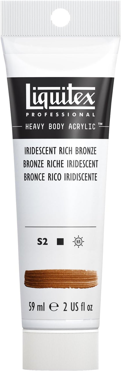 Liquitex Professional Heavy Body Acrylic Paint, 2-oz (59ml) Tube, Iridescent Rich Bronze