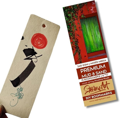 240Gsm Premium Moleskine Like Handmade Textured DIY Bookmark Sketchpads (Pack of 2) Suitable for Mixed Media