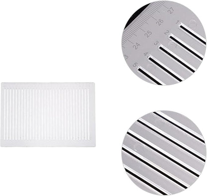 Ciieeo Lettering Stencils Straight Line Stencil Calligraphy Paper Address Stencil for Envelope Small Ruler for journaling Template Ruler Plastic