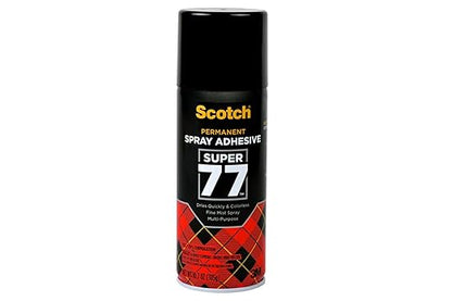 Scotch Super 77 Multipurpose Adhesive Spray, Bonds to Fabric, Cardboard, Plastic, Metal, Wood, Felt, and More, 10.7 Ounces (7716)