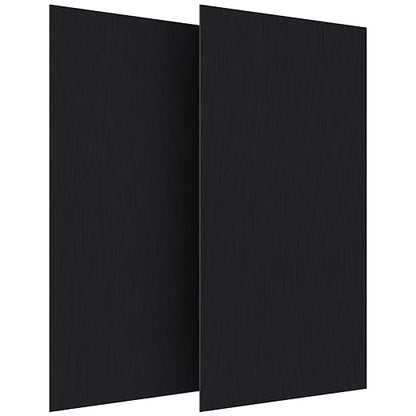 2Pack Anodized Aluminum Sheet 6 x 12 x 1/32(0.0315") Inch Black Anodized Aluminum Metal Plates Engraving Blanks for Laser Engraving, DIY, 0.8MM Thin Decorative Aluminum Metal Sheets for Crafting