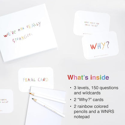 WE'RE NOT REALLY STRANGERS Kids Edition Card Game - 150 Conversation & Activity Cards for Kids, Adults, & Teens – for Fun Memorable Family Game Nights and Kid’s Party, Ages 5+, 2-6 Players