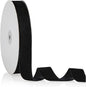 1" X 20 Yards Black Velvet Ribbon for Christmas Tree Wreath Decoration Handmade Crafts Ornaments Gift Wrapping & Bow Making