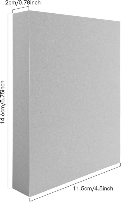 BAOFALI 4 Pcs Large Stamping Foam Grey Moldable Foam Stamps Plastic Dry Foam Stamp Pad Cut and Dry Foam Stamping Foam Block for Sculpture, Modeling, DIY Arts and Handicrafts Projects