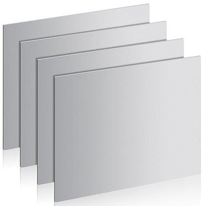 4 Pcs 16 Gauge Steel Sheets Metal Cold Rolled Steel Plate, 12" x 8" Weldable Metal Sheet for DIY Craft Projects, Industrial, Professional