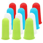 12 Pcs Silicone Hot Glue Gun Finger Caps, Anti-Slip and Reusable Silicone Thumb Protector, Finger Guard Protectors or Hot Glue Wax Rosin Resin Honey Adhesives Scrapbooking Sewing, Small, Medium, Large