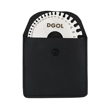 DGOL Stainless Steel SWG Sheet Metal Wire Cable Gage Standard Thickness Gauge with Very Clear Numbers and Letters
