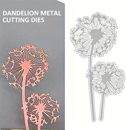 Lapoo Flowers Metal Cutting Die for Scrapbooking - Durable, Cut Stencils for DIY Scrapbook Photo Album Decorative Paper Card, Card Making Supplies, Embossing (Blowball 2.9 x 2.3 in)