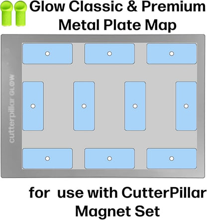 CUTTERPILLAR GLOW CLASSIC LED Light Board, with Translucent, Self-Healing Cutting Mat Light Box Tracing Pad w/Non-Slip Translucent Self-Healing Cutting Mat, 13” x 19" - Perfect for Quilters & Crafters