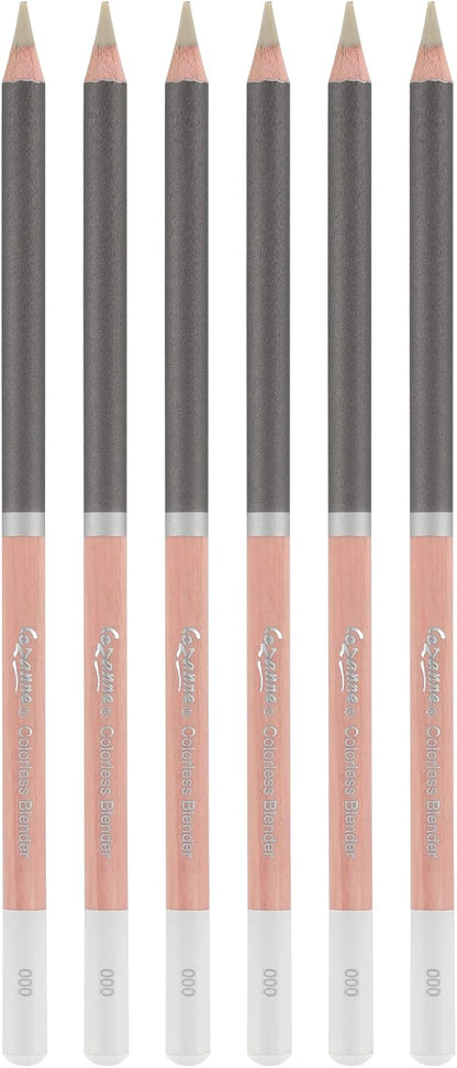 Creative Mark Cezanne Premium Colorless Blender Pencil 6 Pack - Highly-Pigmented Drawing Pencils - Coloring Pencils for Drawing, Blending, Coloring, and More