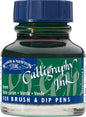 Winsor & Newton Calligraphy Ink, 30ml (1-oz) Bottle, Green