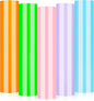 GIRAFVINYL Neon Permanent Vinyl 5 Sheets - 12”x12” Easy to Weed Bright Color Neon Permanent Adhesive Vinyl for Mugs, Sign, Banner,