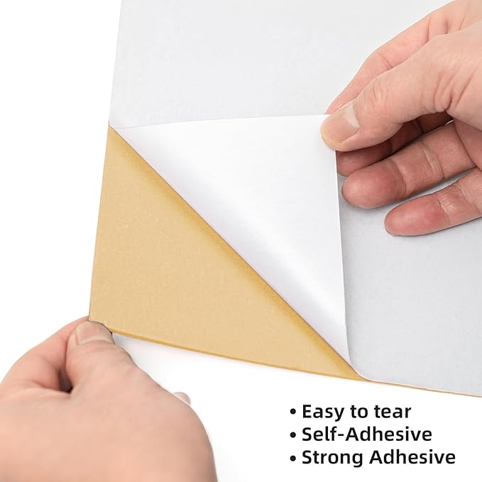 MEARCOOH Self Adhesive Foam Sheets, Khika 9x12 Inch 2mm Sticky Eva Foam Paper for Crafts Cardmaking Photo Frames Classroom Scrapbooking Christmas Crafts (Khika 10 Sheets)