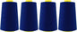 Mandala Crafts 4 Pack of Serger Threads Cones Spools - 40S/2 24000 Yards Polyester Midnight Blue Threads for Sergers Machine and Overlock Quilting Sewing Machine