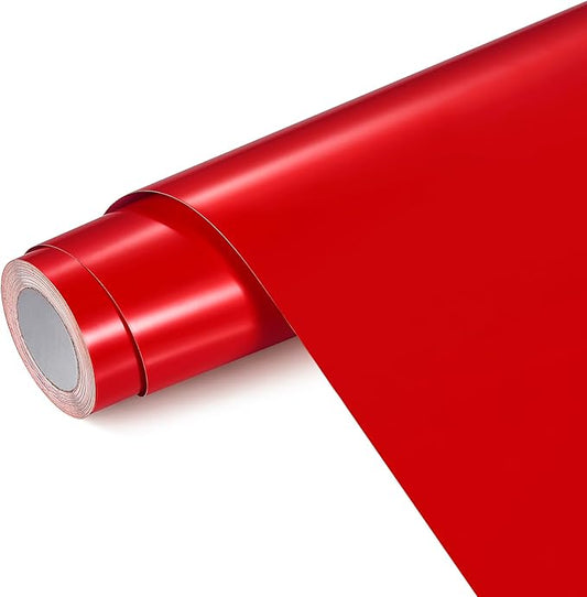 Ant Smart Adhesive Permanent Vinyl Compatible with Cricut Explore and Maker Series Without Cutting Mats, Create DIY Projects, Decals, Stickers & More (Red, 13inch x 30ft)