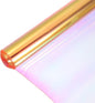 MECCANIXITY Holographic Clear PVC Vinyl Film Holographic PVC Fabric Waterproof Dichroic Film 12 x 48 Inch for Handbags Bows Earrings DIY Craft,Laser Pink