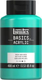 Liquitex BASICS Acrylic Paint, 400ml (13.5-oz) Bottle, Bright Aqua Green