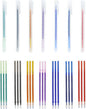 7-Color Heat Erasable Fabric Markers with 21 Refills, Extra-Fine 0.5mm Tip for Sewing, Quilting, Embroidery, Crafts & DIY Projects