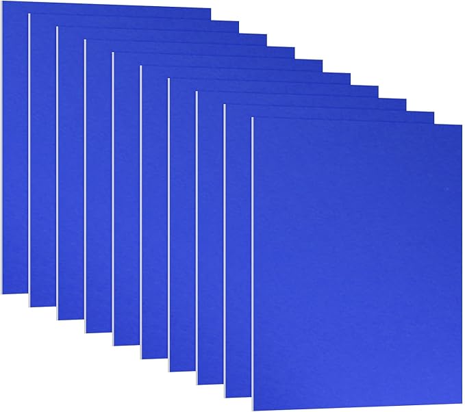 PATIKIL 7x5x1/32inch Anodized Aluminum Sheet, 10Pcs Metal Rectangle Aluminum Plate 0.8mm Thick Engraving Blanks for Laser Engraving DIY Decorative Crafting Home Decoration, Blue