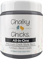 Chalky Chicks All-in-One Chalk Paint for Furniture or Cabinet - 4Fl Oz - Matte Finish Nailed It (Blueish Gray) for Metal, Wood Furniture Paint - No Sanding All-in-One for Home Decor & Crafts, USA Made