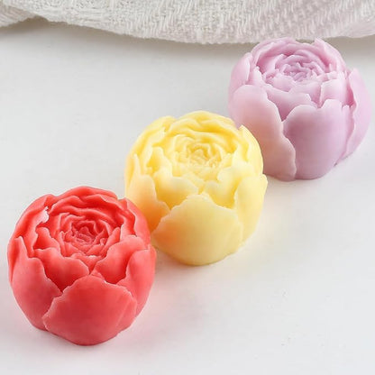 9 PCS Flower Candle Molds Rose Tulip Silicone Candle Mold Flower Shapes Moldes De Rosas Silicona para Velas for Soy Wax, Beeswax, Candle Making, Resin Craft