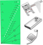 Adjustable Magnetic Seam Guide Ruler, 4-Piece Sewing Machine Accessory Set for Beginners & Professionals