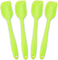 Silicone Spatula 4-piece Set, Heat-Resistant Non-stick Rubber Spatulas with Stainless Steel Core, Green