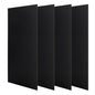 4PCS 6 x 12 x 1/25 (0.04”) Inch Anodized Aluminum Sheet, Black Aluminum Engraving Blanks, 1MM Thin Metal Plates for Laser Engraving, Crafting, DIY, House Decoration