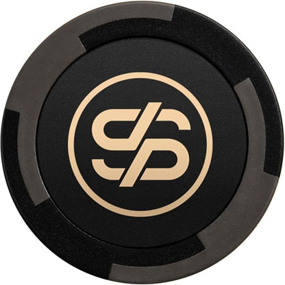 SLOWPLAY Godel Clay Poker Chips, 14 Grams Heavyweight Clay Composite, 40mm Large Chips in Bulk, Pack of 50 in Black Without Denomination