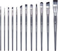 Transon Artist Paint Brush Set of 12 for Watercolor Acrylic Gouache Oil and Tempera Painting