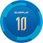 SLOWPLAY Godel Clay Poker Chips, 14 Grams Heavyweight Clay Composite, 40mm Large Chips in Bulk, Pack of 50 with Denomination of 10