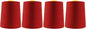 Mandala Crafts 4 Pack of Serger Threads Cones Spools - 20S/2 24000 Yards Polyester Brick Red Threads for Sergers Machine and Overlock Quilting Sewing Machine