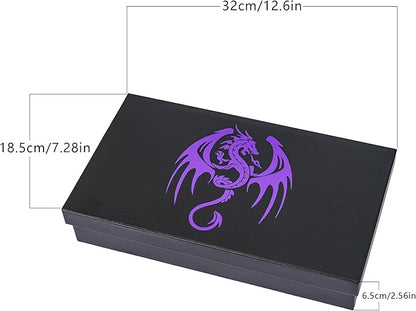 4 in 1 Dice Storage Box, Portable Dice Tower D&D Rolling Tray Leather Holder Case for Role Playing Games and Other Tabletop Game