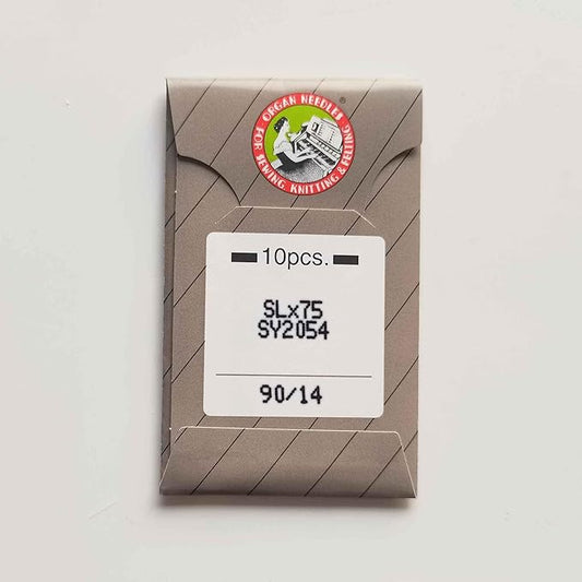 HONEYSEW 10PCS SLX75 SY2054 Organ Serger Overlock Sewing Machine Needle for Singer 14U Sharp (SY2054 90/14)