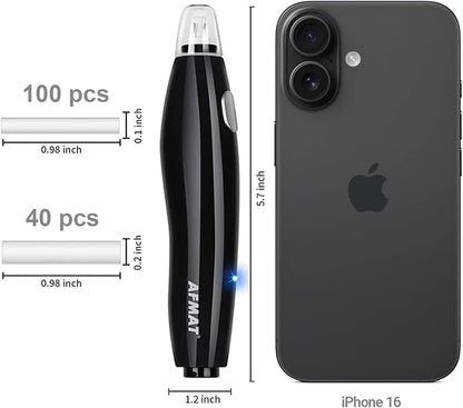 AFMAT EE04 Electric Eraser for Artists, Rechargeable Electric Eraser Kit, 140 Refills for Drafting, Electric Pencil Eraser - Battery Operated for Drawing Pencils, Crafts, Arts