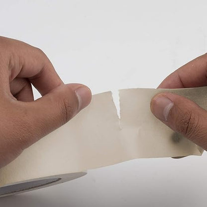 Lichamp Wide Masking Tape 2 inches, 1pc General Purpose Beige Masking Tape White Masking Paper, 1.95 inches x 55 Yards