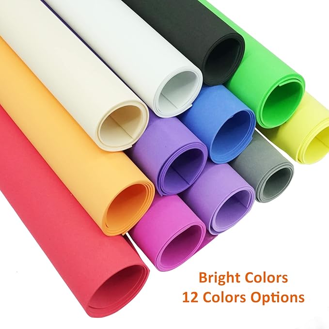 20 PCS EVA Foam Sheets DIY Handcraft Materials 1mm Thick 15.7 x 11.8 Inches Purple EVA Foam Papers for Arts and Crafts